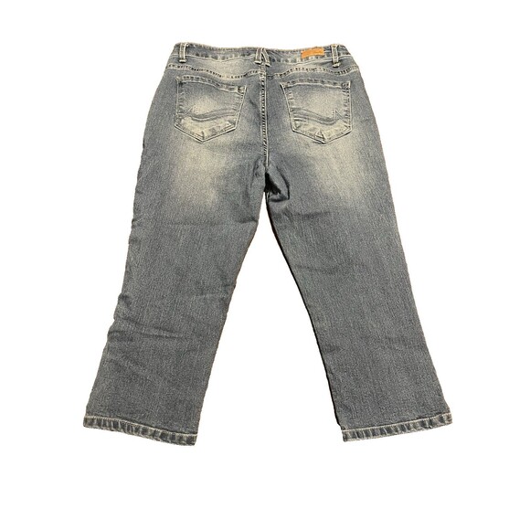 Angels Jeans Womens Size 10 Blue Signature Capri Denim Pants - Picture 9 of 9